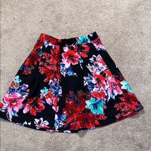 Floral skater skirt